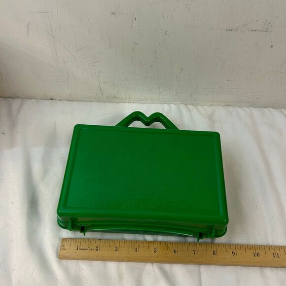 McDonald’s green pencil case vintage 1988 plastic box Grimace Ronald Munkins - Picture 4 of 5